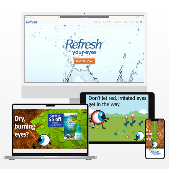 Overview of digital campaign for Refresh.